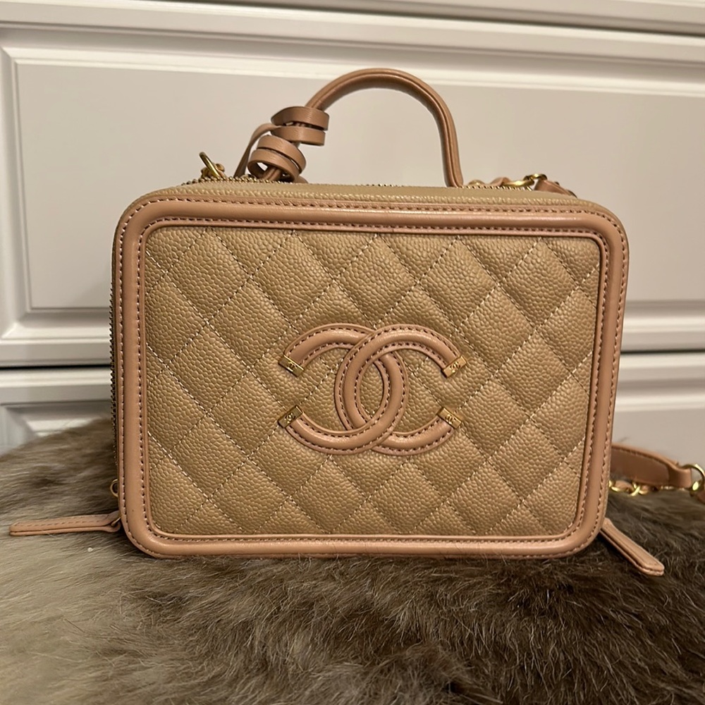 Chanel vanity beige